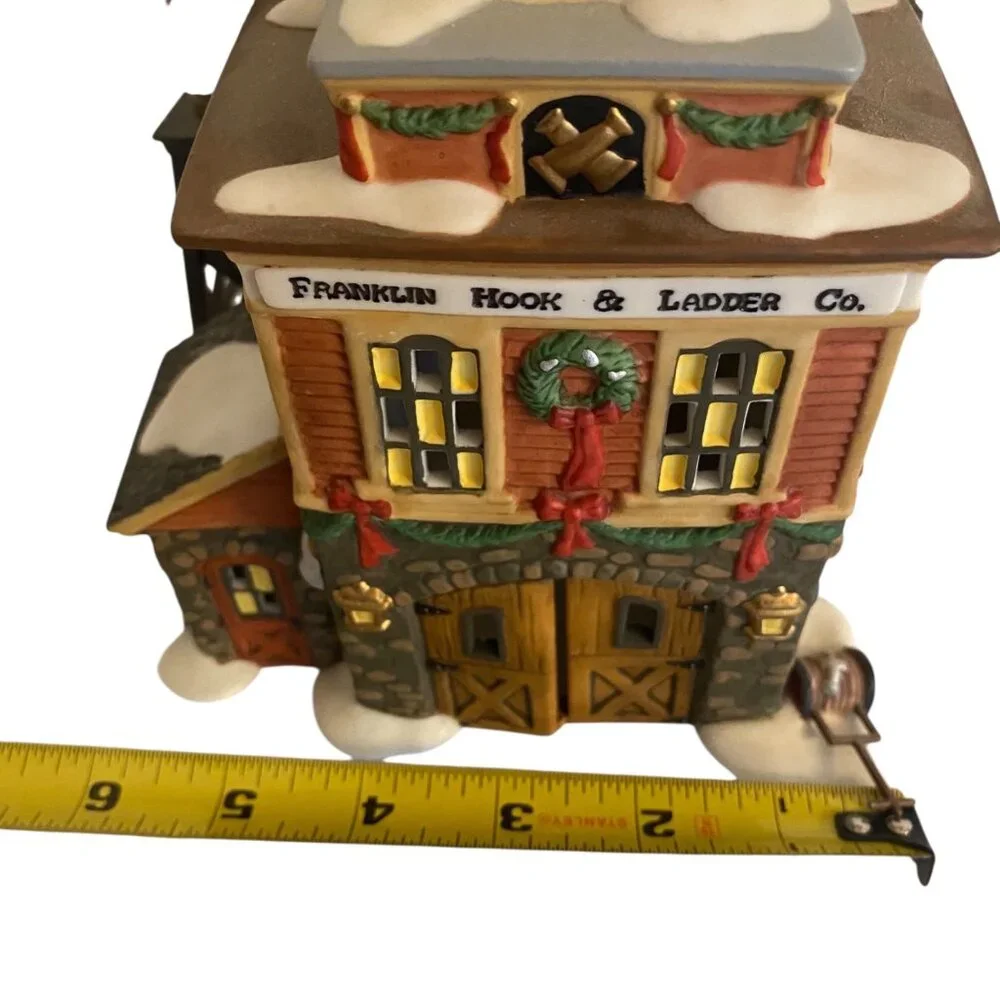Dept 56 New‎ England Village Franklin Hook & Ladder Heritage Christmas House
